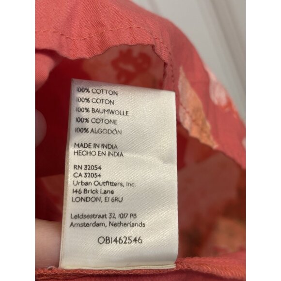Free People Women Peony Babydoll Dress Femme Combo Orange Pink Size Medium - Picture 7 of 7